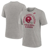 Men's Nike Heather Gray Alabama Crimson Tide Legacy Local Tri-Blend T-Shirt