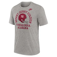 Men's Nike Heather Gray Alabama Crimson Tide Legacy Local Tri-Blend T-Shirt