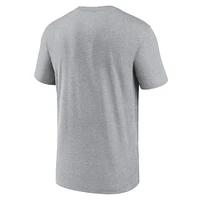 Men's Nike Heather Gray Alabama Crimson Tide Primetime Legend Logo T-Shirt