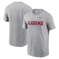 T-shirt Nike gris chiné pour homme avec logo Alabama Crimson Tide Primetime