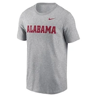 T-shirt Nike gris chiné pour homme avec logo Alabama Crimson Tide Primetime