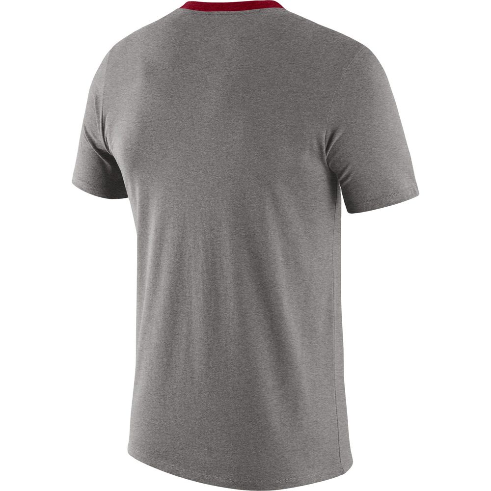 Men's Nike Heathered Gray Alabama Crimson Tide Vault Helmet Tri-Blend T-Shirt