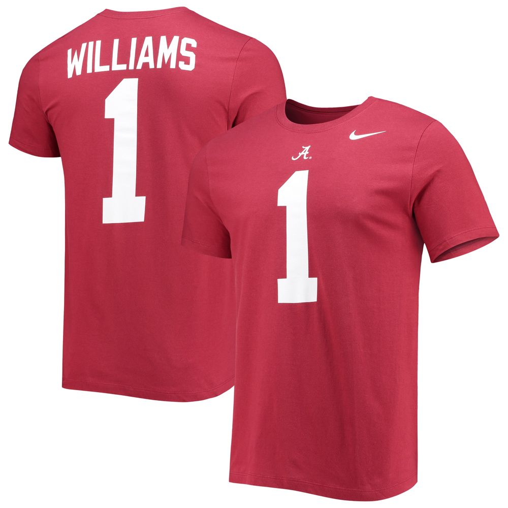 Men's Nike Jameson Williams Crimson Alabama Tide 2022 NFL Draft Name & Number T-Shirt