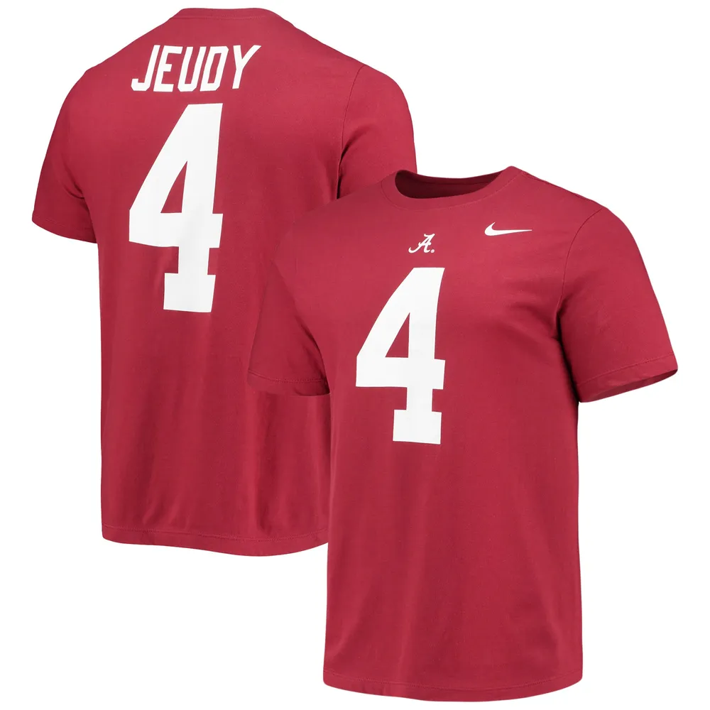 T-shirt Nike Jerry Jeudy Crimson Alabama Tide Alumni Name & Number pour homme