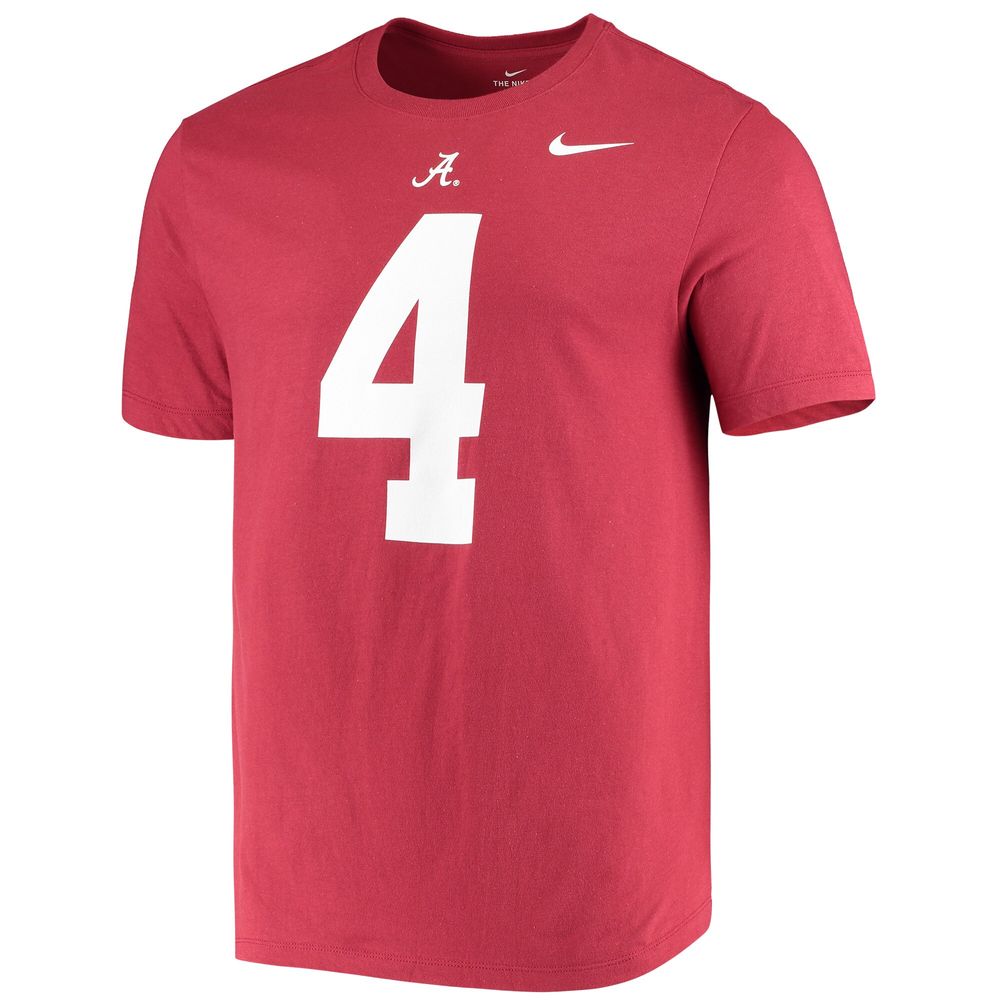 Men's Nike Jerry Jeudy Crimson Alabama Tide Name & Number Alumni T-Shirt