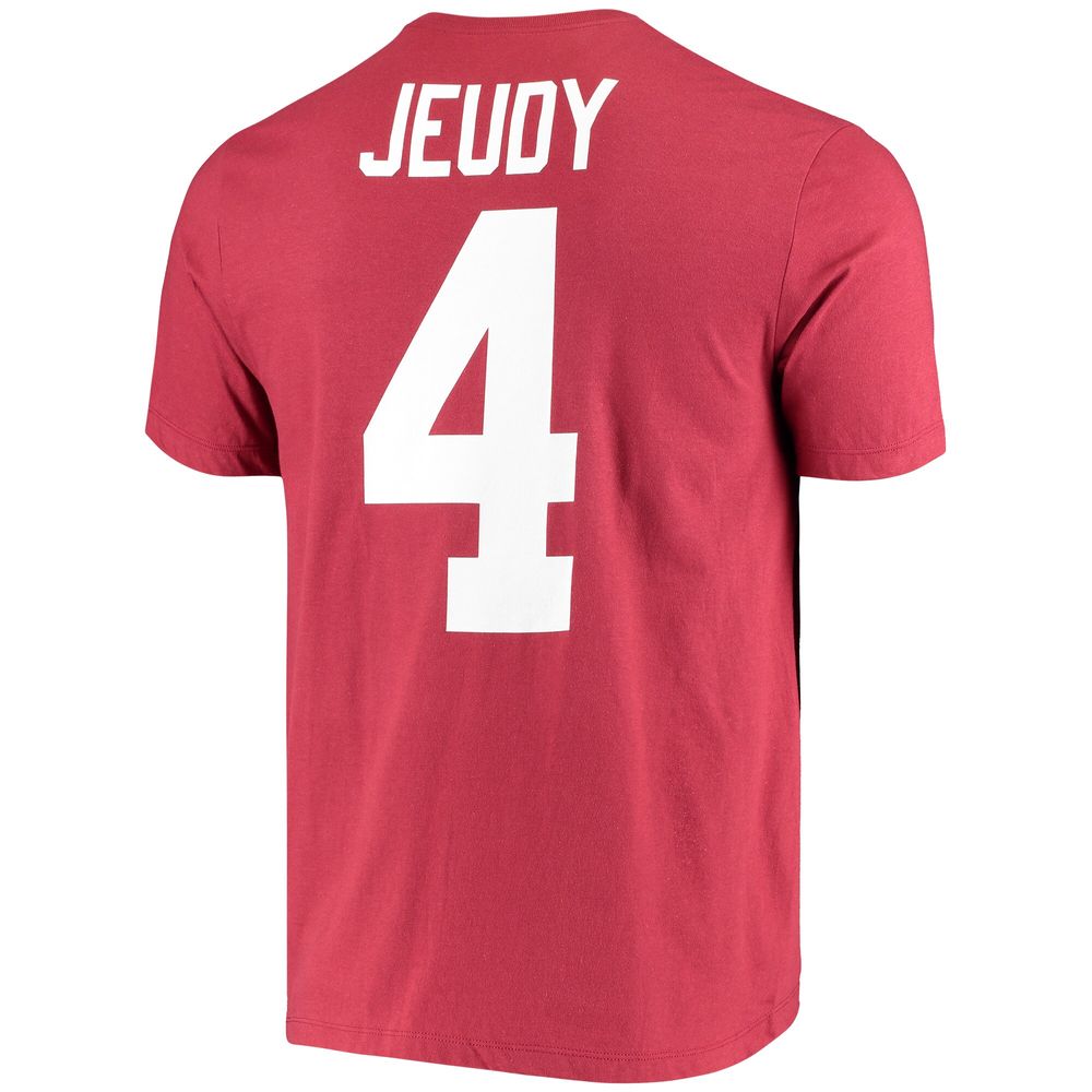 Men's Nike Jerry Jeudy Crimson Alabama Tide Name & Number Alumni T-Shirt