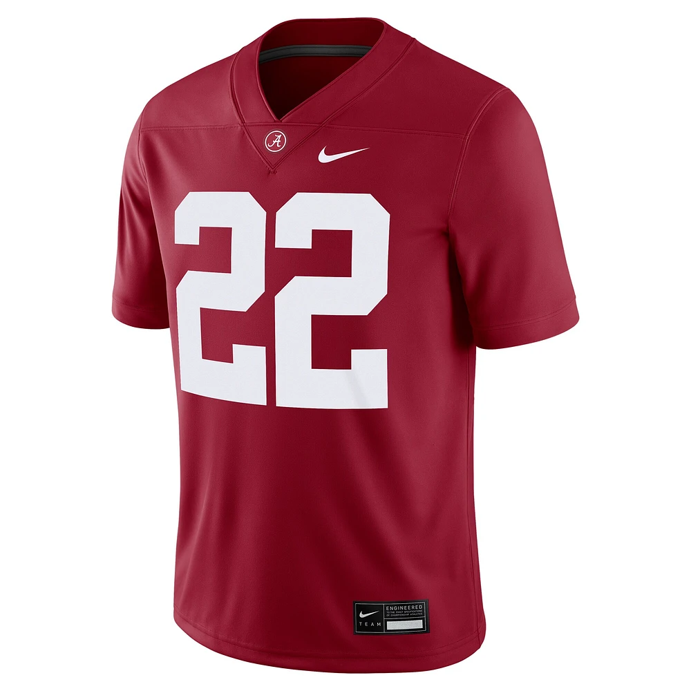 Maillot de football américain Nike Justice Haynes Crimson Alabama Tide NIL pour homme