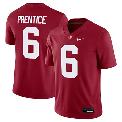 Maillot de football Nike Kobe Prentice Crimson Alabama Tide NIL pour homme