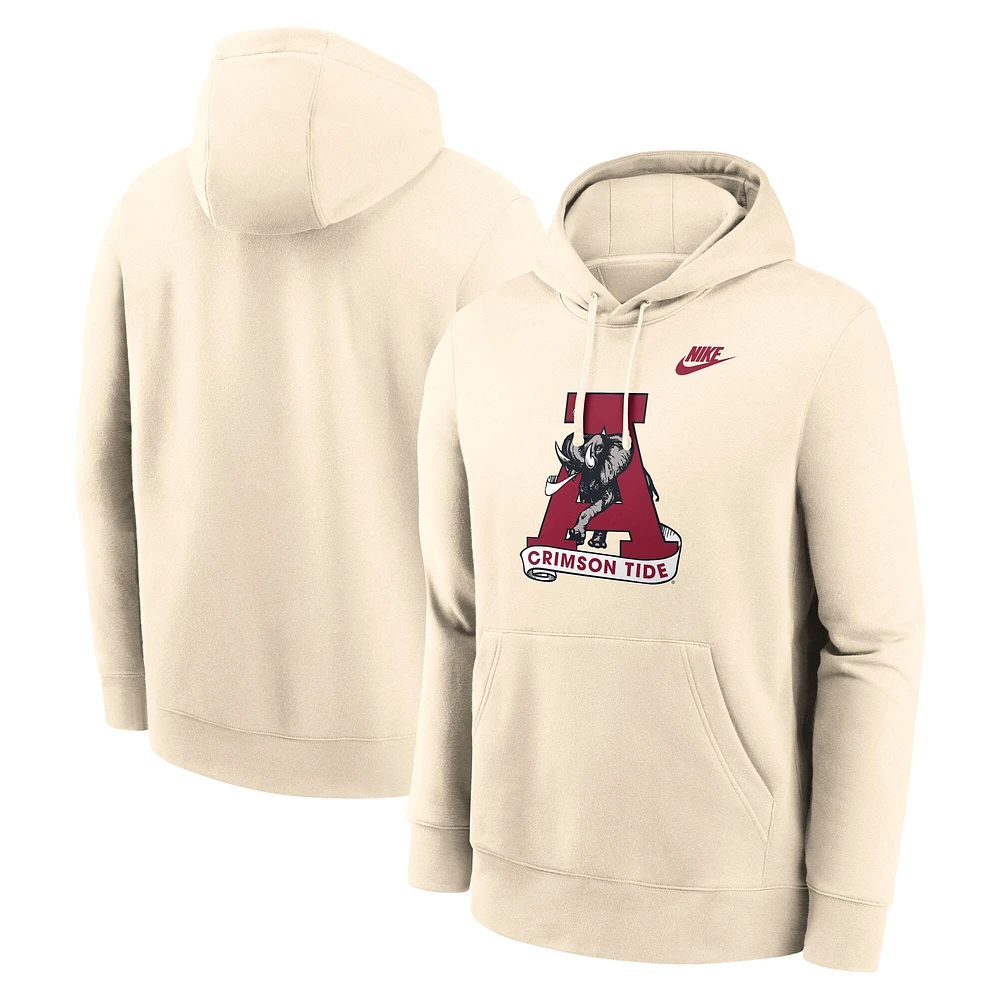 Sweat à capuche Nike Natural Alabama Crimson Tide Vault pour homme avec logo