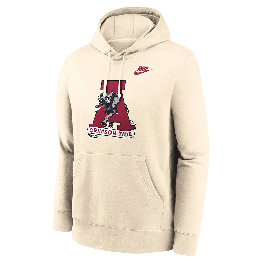 Sweat à capuche Nike Natural Alabama Crimson Tide Vault pour homme avec logo