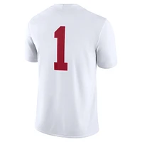 Maillot de match Nike #1 Alabama Crimson Tide pour homme, blanc