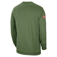 Sweat à capuche militaire Nike Alabama Crimson Tide Olive pour homme