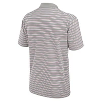 Men's Nike Pewter/White Alabama Crimson Tide Primetime Victory Striped Performance Polo