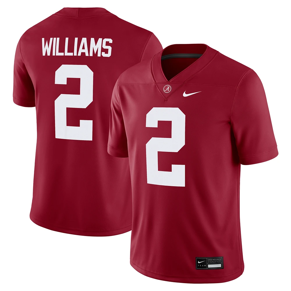 Maillot de football Nike Ryan Williams Crimson Alabama Tide NIL pour homme