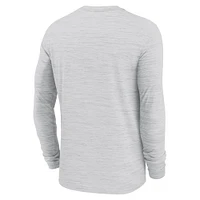 Men's Nike Alabama Crimson Tide 2024 Sideline Velocity Performance Long Sleeve T-Shirt