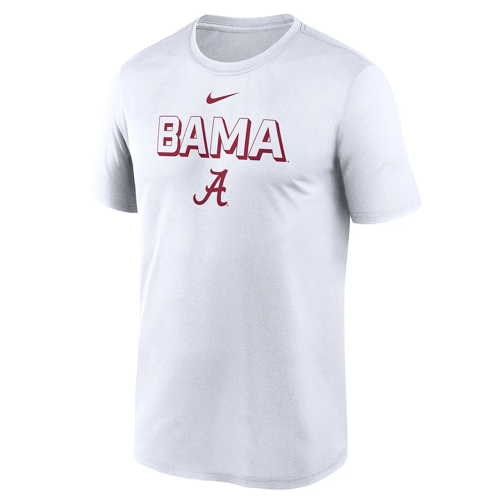 T-shirt Nike Performance blanc Alabama Crimson Tide 2025 pour homme