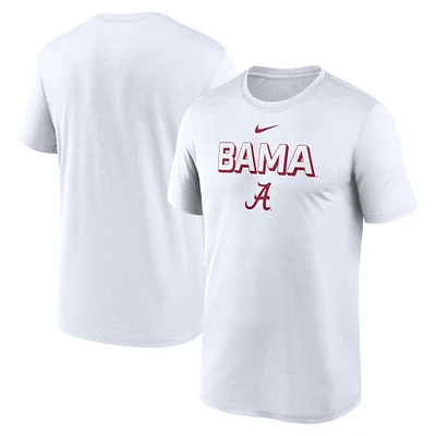 T-shirt Nike Performance blanc Alabama Crimson Tide 2025 pour homme