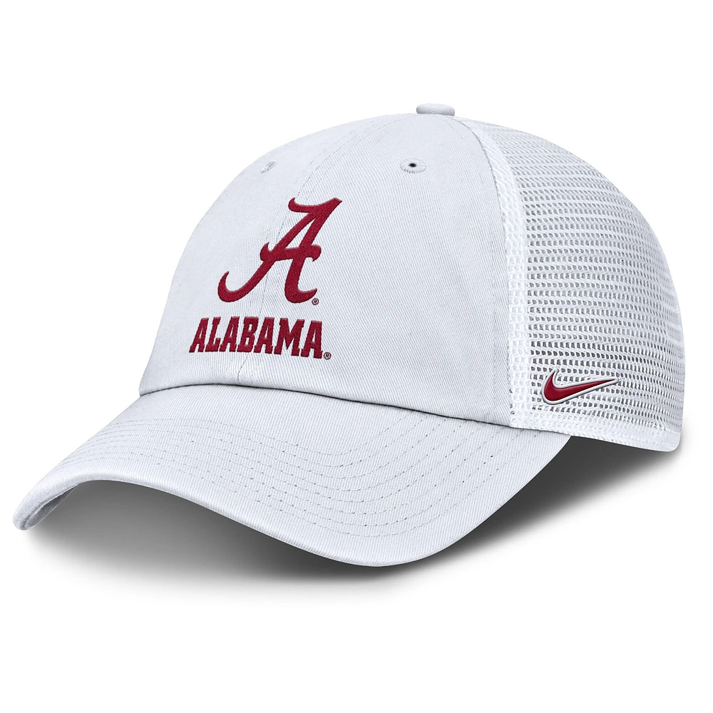 Casquette ajustable Nike Alabama Crimson Tide Club Trucker pour homme blanche