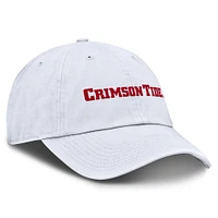 Casquette ajustable Nike blanche Alabama Crimson Tide Core Club Mascot Wordmark pour homme