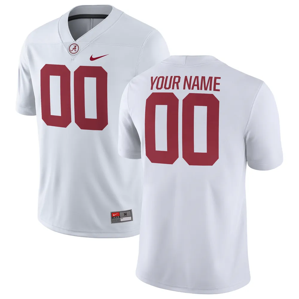 Lids Alabama Crimson Tide Nike Custom Game Football Jersey - White
