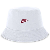 Chapeau bob Alabama Crimson Tide Legacy Apex Nike blanc pour homme