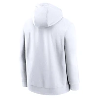 Men's Nike White Alabama Crimson Tide Legacy Logo Club Fleece Pullover Hoodie