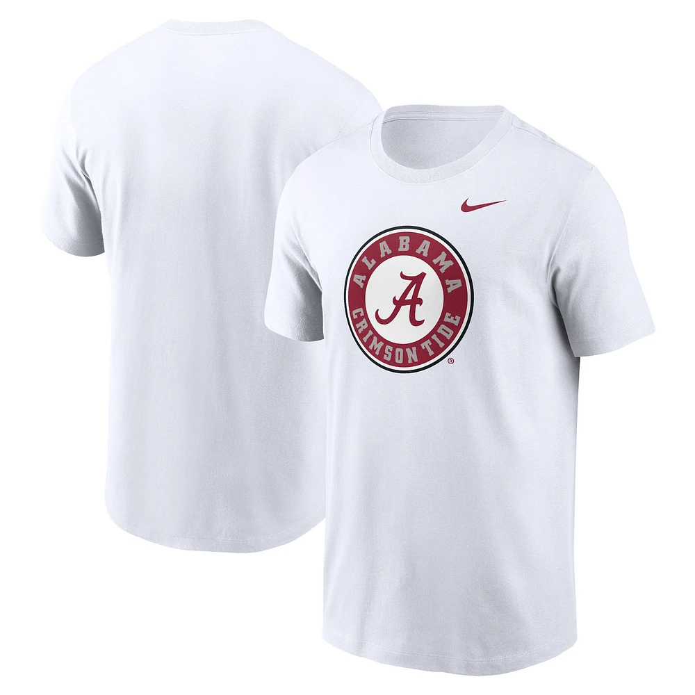 T-shirt Nike blanc avec logo alternatif Alabama Crimson Tide Primetime pour homme