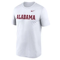 T-shirt Nike blanc Alabama Crimson Tide Primetime Legend Wordmark pour homme