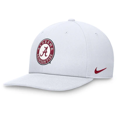 Casquette Snapback Nike Alabama Crimson Tide Primetime Pro pour homme blanche