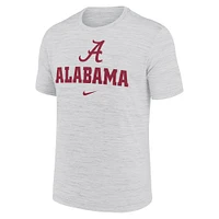 T-shirt Nike Alabama Crimson Tide Primetime Velocity blanc pour homme