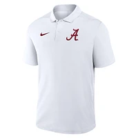 Polo Nike blanc Alabama Crimson Tide Primetime Victory Performance pour homme avec logo principal