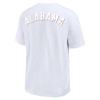 T-shirt Nike Alabama Crimson Tide Statement 2-Hit Max90 pour homme, blanc