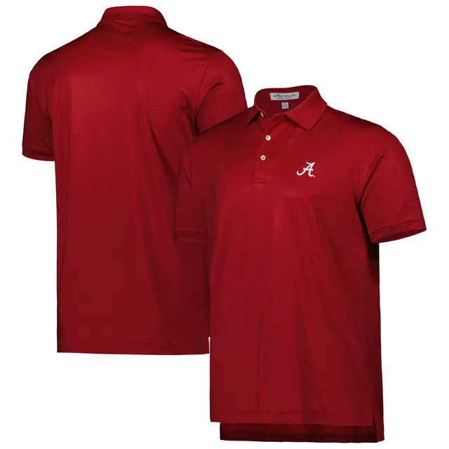 Bama  Alabama Peter Millar Crafty Stripe Performance Polo