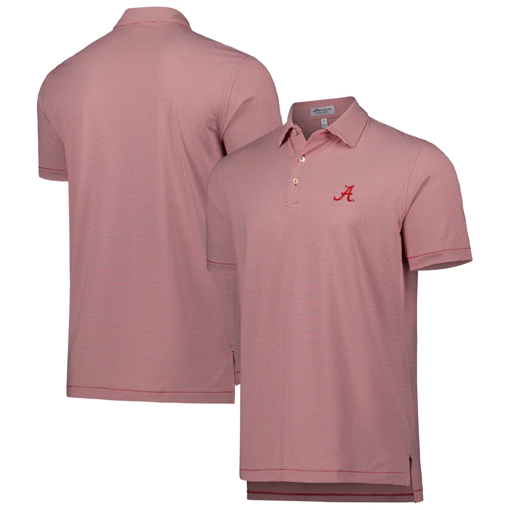 Lids Atlanta Braves Vineyard Vines Bradley Stripe Polo - Pink/White