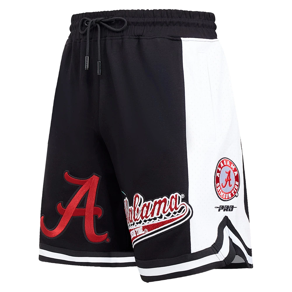 Short Pro Standard noir Alabama Crimson Tide Script Tail DK 2.0 pour hommes