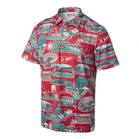 Polo Reyn Spooner Crimson Alabama Tide pour homme