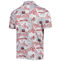 Men's Reyn Spooner White Alabama Crimson Tide Performance Polo