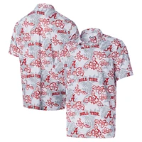 Polo de performance Reyn Spooner blanc Alabama Crimson Tide pour hommes