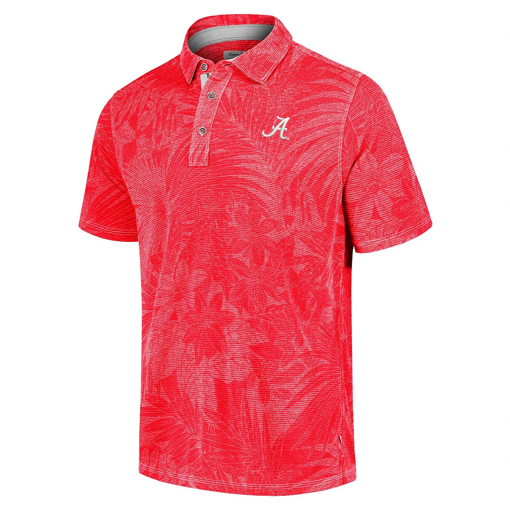 Polo Tommy Bahama Crimson Alabama Tide pour homme, grandes tailles, de couleur Sport Santiago Paradise