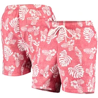 Short de bain Tommy Bahama Crimson Alabama Tide Naples Parrot Paradise pour homme