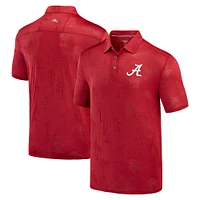 Men's Tommy Bahama Crimson Alabama Tide Sport Palm Coast Palmera IslandZone Polo