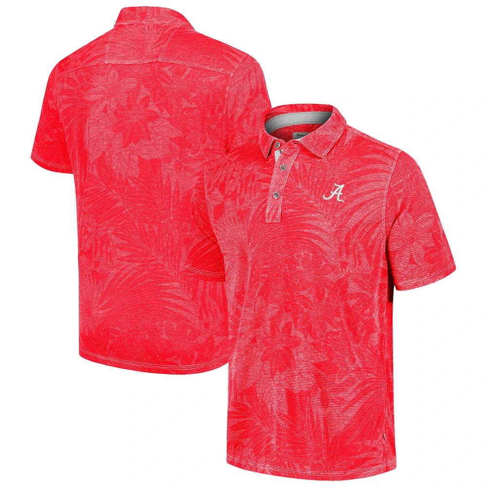 Polo Tommy Bahama Crimson Alabama Tide Sport Santiago Paradise pour homme