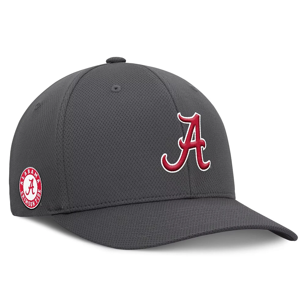 Men's Top of the World  Charcoal Alabama Crimson Tide Reflex Logo Flex Hat