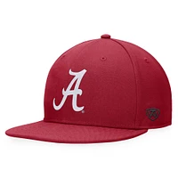 Casquette ajustée Top of the World Crimson Alabama Tide pour hommes