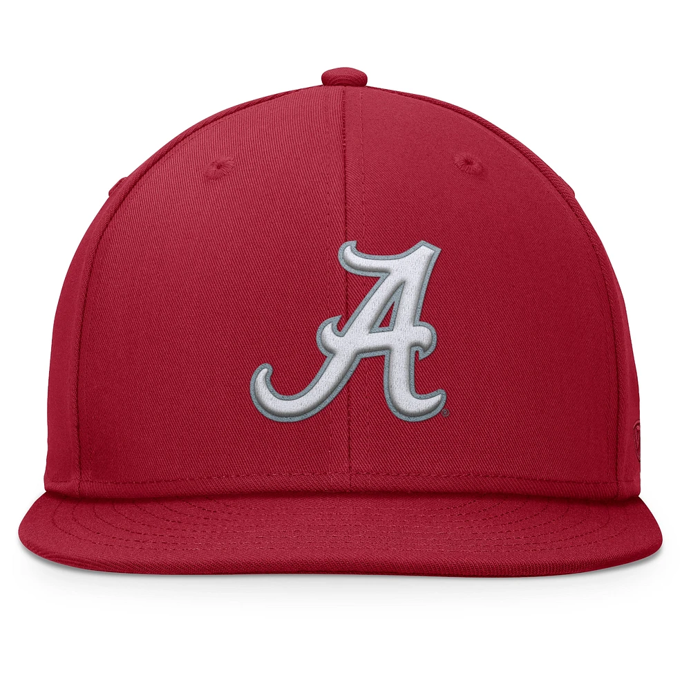 Casquette Snapback fondamentale Top of the World Crimson Alabama Crimson Tide pour hommes