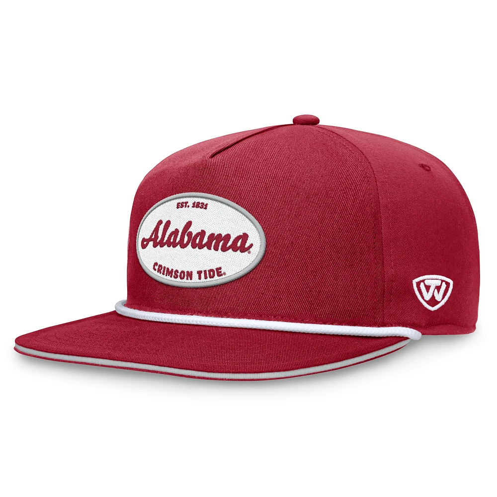 Men's Top of the World Crimson Alabama Crimson Tide Iron Golfer Adjustable Hat