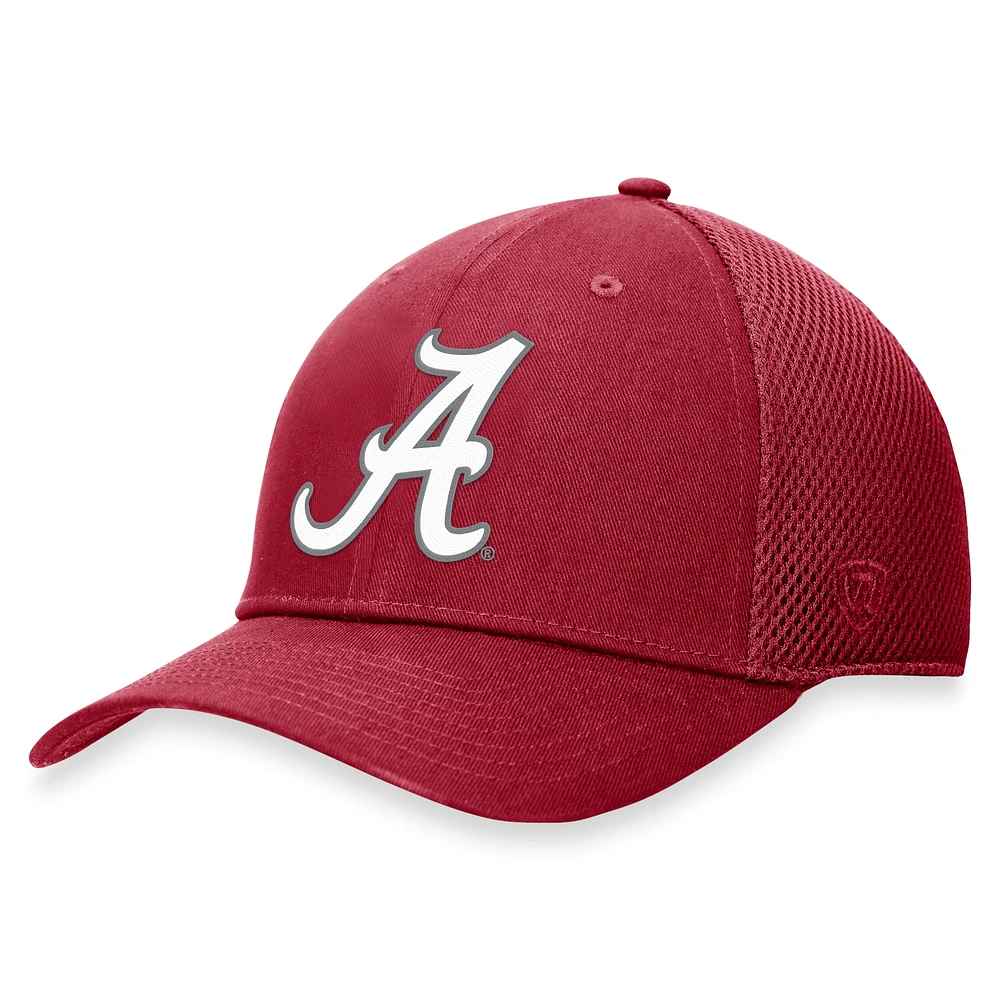 Casquette flexible Top of the World Crimson Alabama Tide Spacer pour hommes