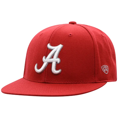 Men's Top of the World Crimson Alabama Tide Team Color Fitted Hat