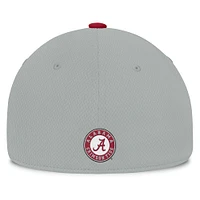 Men's Top of the World  Gray/Cardinal Alabama Crimson Tide Mick Flex Hat