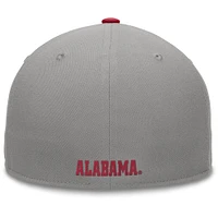 Men's Top of the World Gray/Crimson Alabama Crimson Tide Rally Two-Tone Fitted Hat